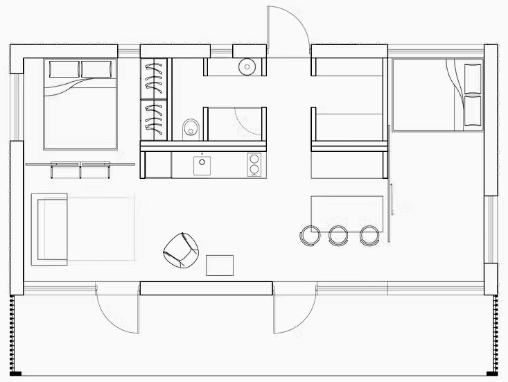 Plattegrond van Eco Lodge De Adem